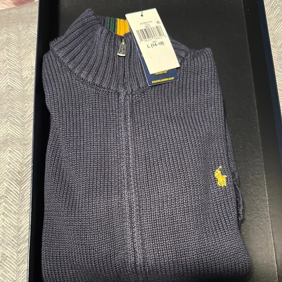 Polo by Ralph Lauren Boys Navy Sweater - Picture 1 of 3